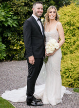 C2024-B993 - sleeveless scoop neck wedding gown