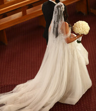 C2024-AS81G - strapless a-line corset wedding dress with draping off the shoulder arm straps