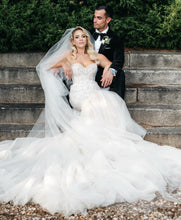 C2024-SSBP8 - mermaid strapless sweetheart wedding gown with beaded embroidery