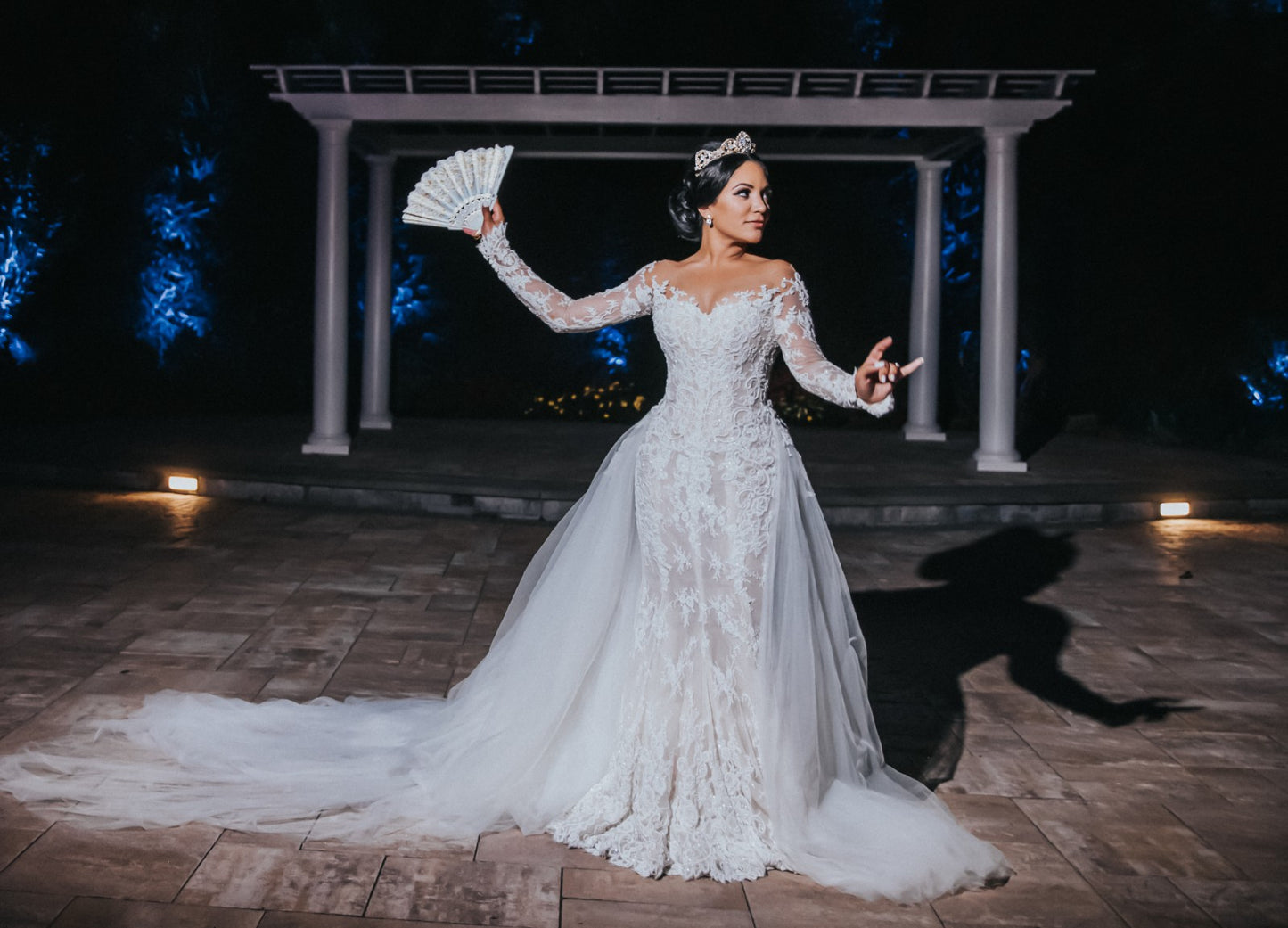 C2024-LSL72 - Beaded Lace wedding gown