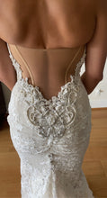 C2024-GL40 - sweetheart strapless wedding gown with embroidered lace details