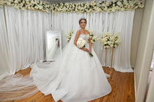 C2024-NAL24 - strapless crystal beaded ball gown wedding dress