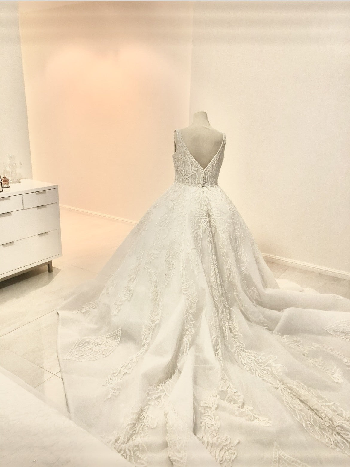 C2024-NAL60 - sleeveless beaded embroidery wedding ball gown