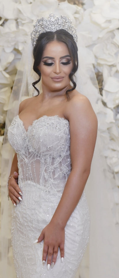 corset beaded wedding dress Off Shoulder Bridal Gown by Rachel Allan RB6134  ABC Fashion C2024-NAL 771 - strapless corset