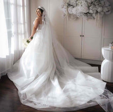 C2024-GH53P - beaded strapless plus size wedding ball gown