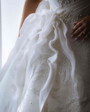 C2024-GH53P - beaded strapless plus size wedding ball gown
