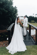 C2024-GLS71 - strapless a-line beaded embroidery wedding gown