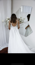 C2024-PC46 - Sleeveless deep v-nack empire waist wedding gown