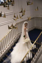 C2024-GL90 - embroidered lace embellished a-line wedding gown