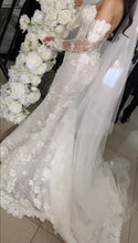 C2024-LDG22 - strapless 3D lace embroidery wedding gown