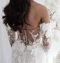 C2024-LDG22 - strapless 3D lace embroidery wedding gown