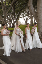 C2024-404 - strapless sequin beaded wedding gown with empire waist