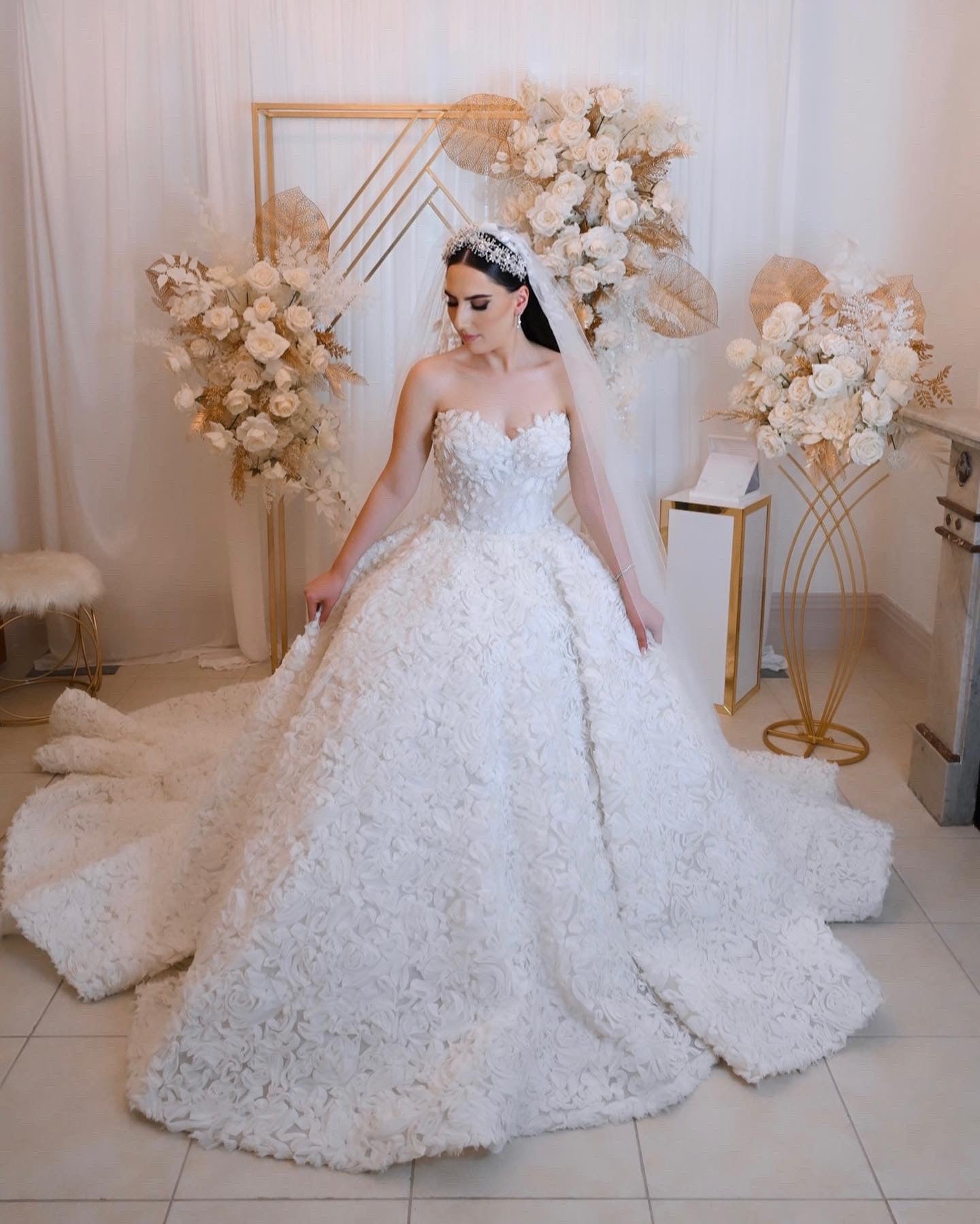 C2024-NAL571 - strapless ball gown wedding dress