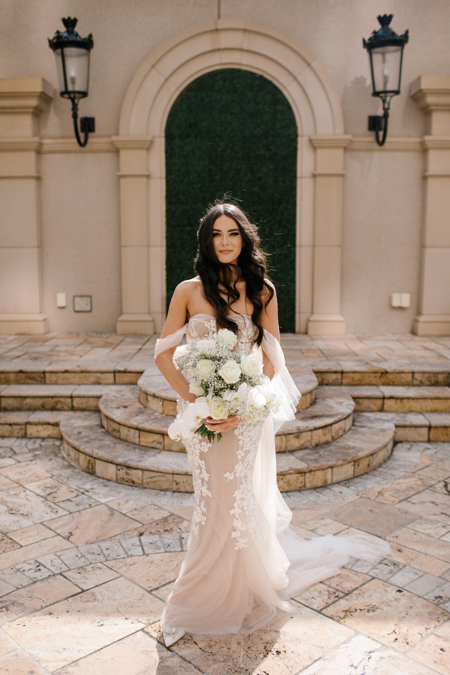 C2024-BP21- PIDG - strapless embroidered wedding gown