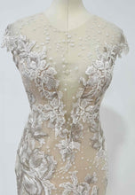 C2024-V88 - Vintage Style fit-to-flare wedding gown