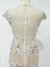 C2024-V88 - Vintage Style fit-to-flare wedding gown