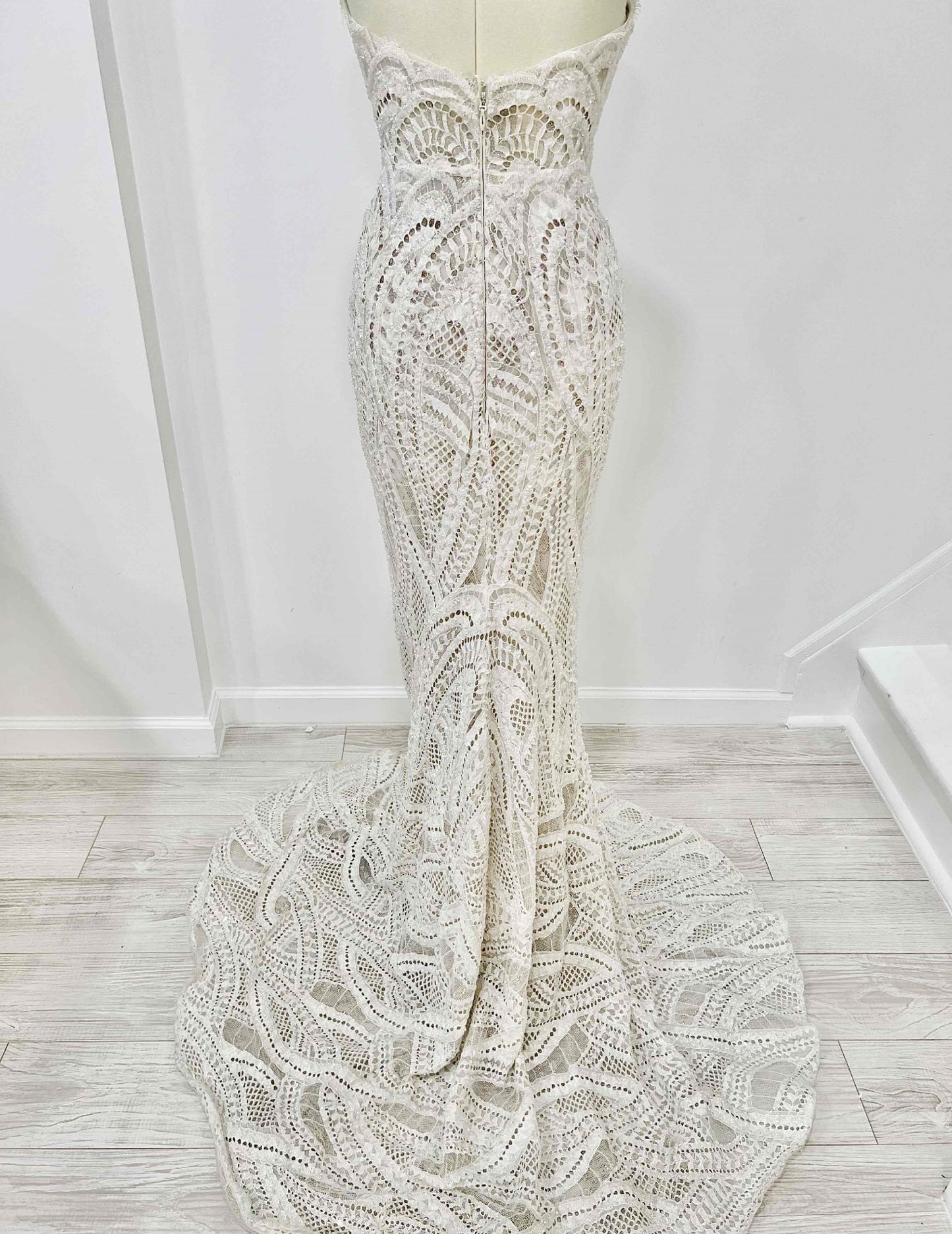 C2024-S339 - ornate strapless fit-and-flare mermaid wedding gown