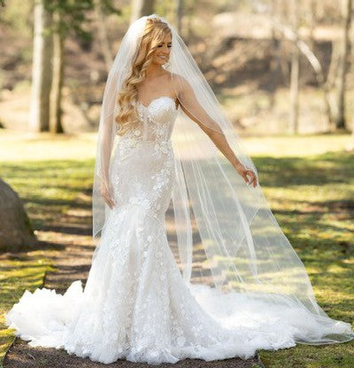 C2025-BB71 - strapless corset style wedding dress