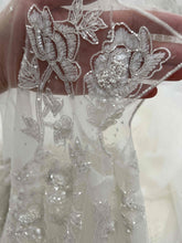 C2025-MS251 - short cap sleeve fitted wedding gown