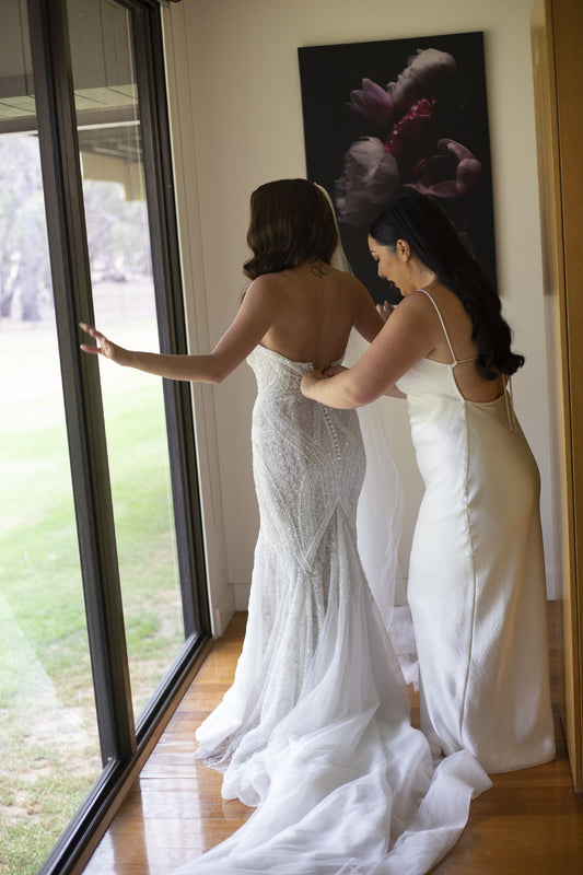 C2025-PC198 - beaded strapless sweetheart wedding gown