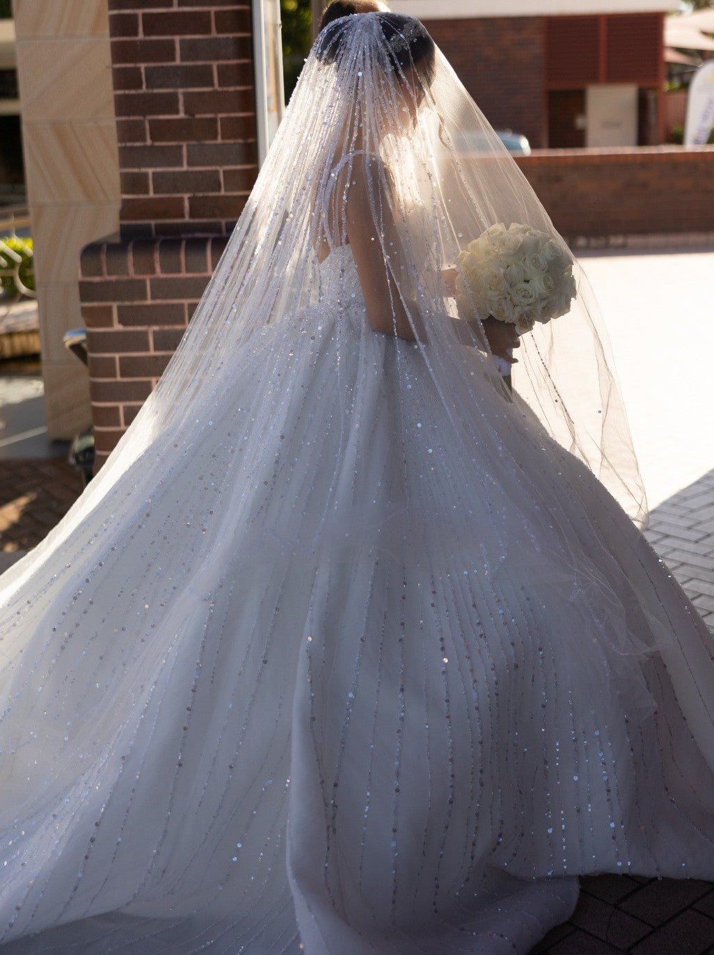C2025-SB661 - crystal beaded wedding ballgown
