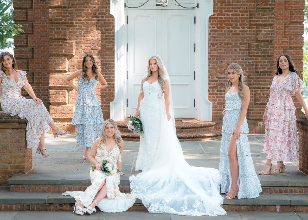 C2025-ML220 - cap sleeve lace wedding dress