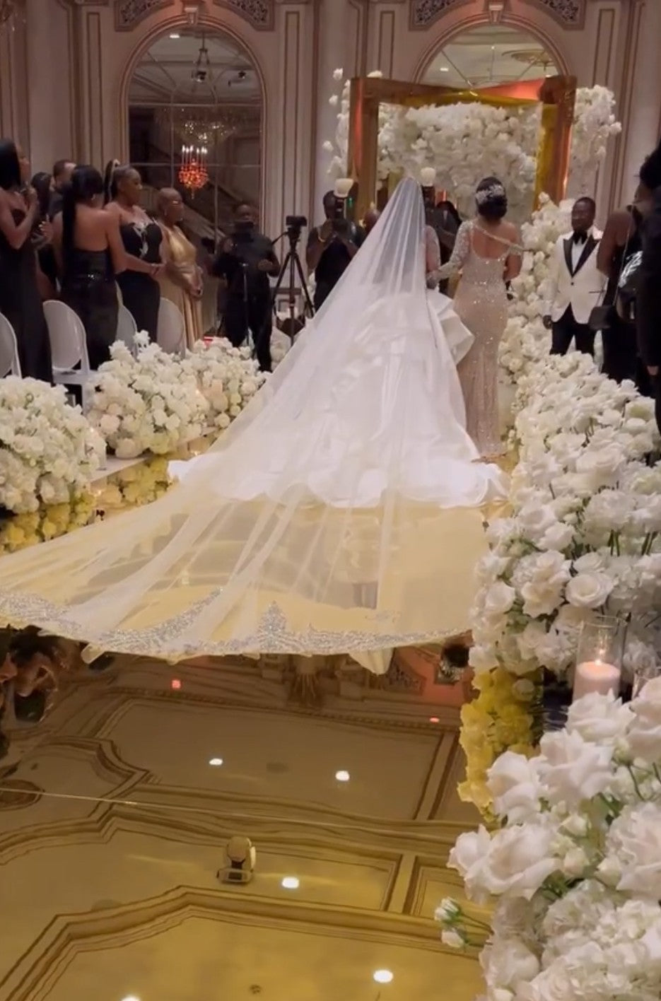 C2025-EA2777 - crystal beaded strapless wedding gown