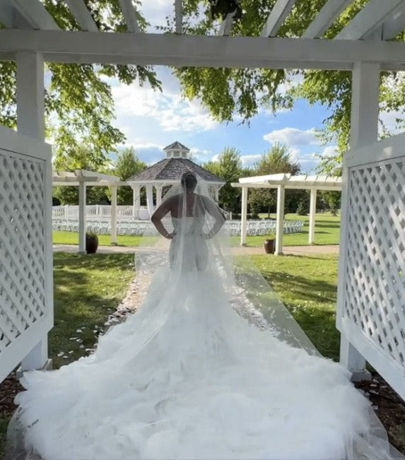 C2025-EA2735 - halter fit-to-flare beaded wedding gown