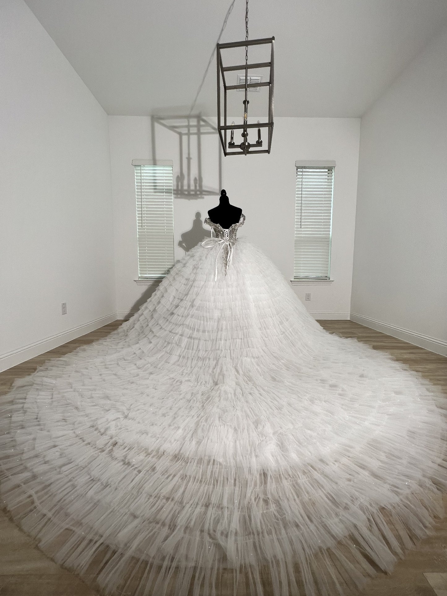 C2025-EA2844 - off the shoulder beaded bodice wedding ball gown