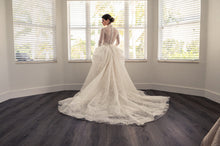 C2025-VW-1125 - Traditional long sleeve Modest lace Wedding Gown