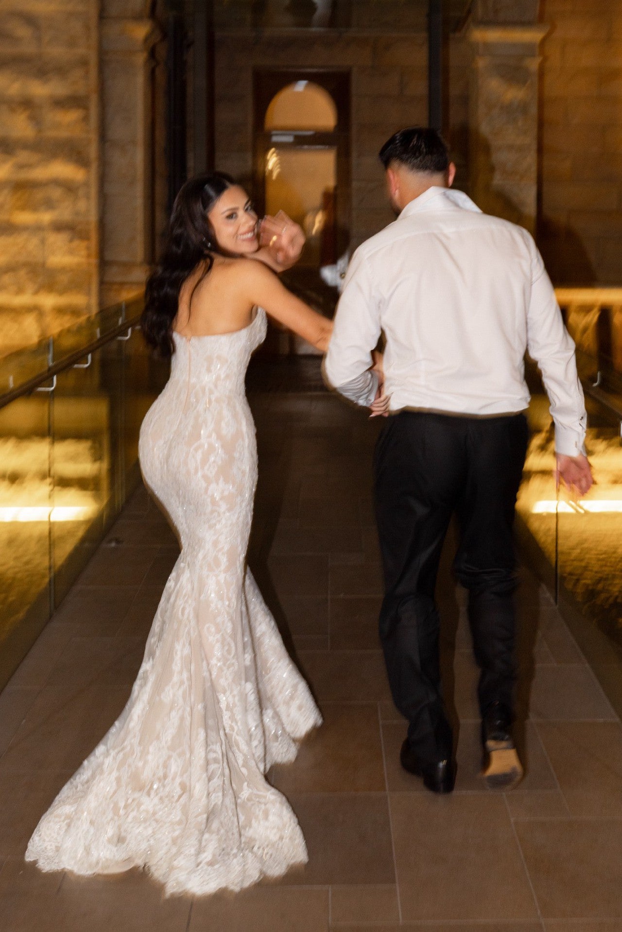 C2025-SK119 - strapless lace and embroidery mermaid wedding gown