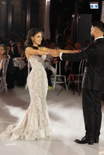 C2025-SK119 - strapless lace and embroidery mermaid wedding gown