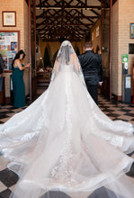 C2025-SK119 - strapless lace and embroidery mermaid wedding gown