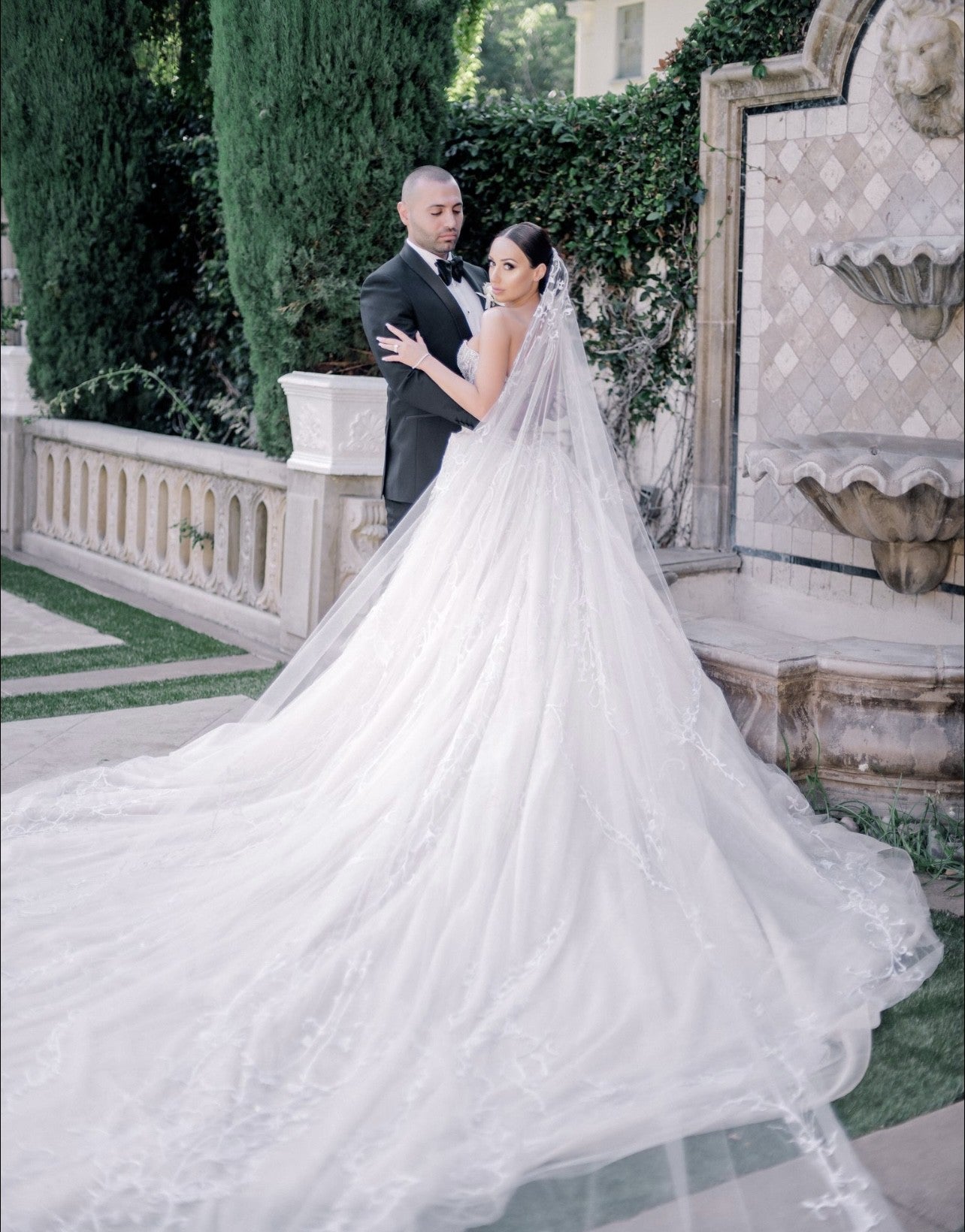 C2025-ID87 - strapless beaded couture wedding gown