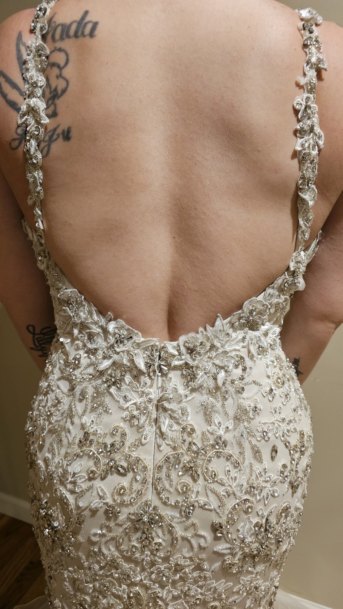 C2025-SY1044 - crystal beaded mermaid wedding gown