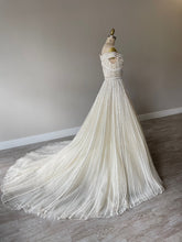 C2025-ES10 - off the shoulder empire waist ball gown wedding dress