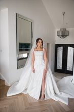 C2025-1104 - sleeveless beaded wedding gown