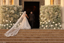 C2025-TWs05 - strapless beaded wedding gown