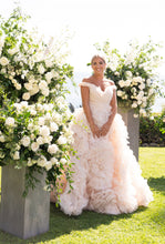 C2025-ML19 - off the shoulder plus size wedding dress