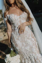 C2025-GL02 - sheer nude mermaid wedding gown