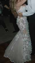 C2025-GL02 - sheer nude mermaid wedding gown