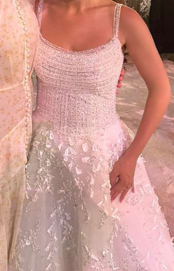 C2025-GH03 - short cap sleeve beaded wedding ball gown