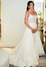 C2025-GLC3 - spaghetti strap a-line wedding gown