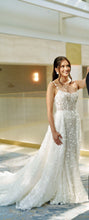 C2025-GLC3 - spaghetti strap a-line wedding gown