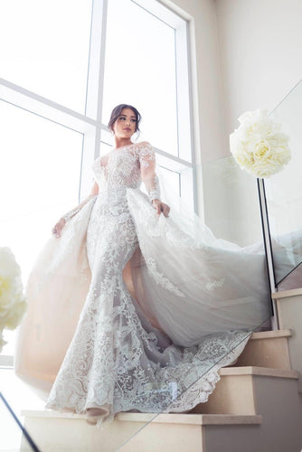 C2025-SK05 - beaded embroidery wedding gown