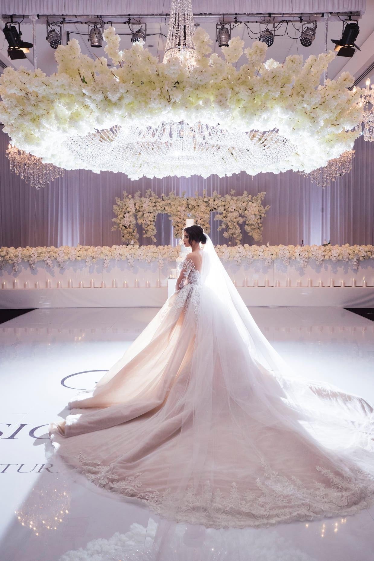 C2025-SK05 - beaded embroidery wedding gown