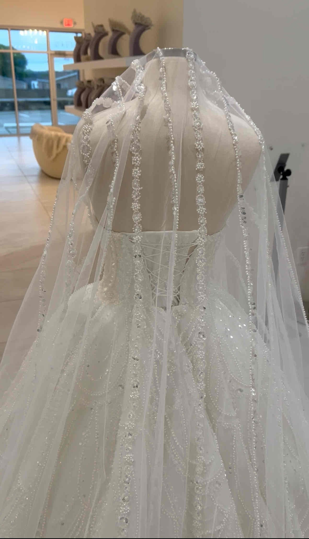 C2025-DH10 - strapless beaded ball gown wedding dress