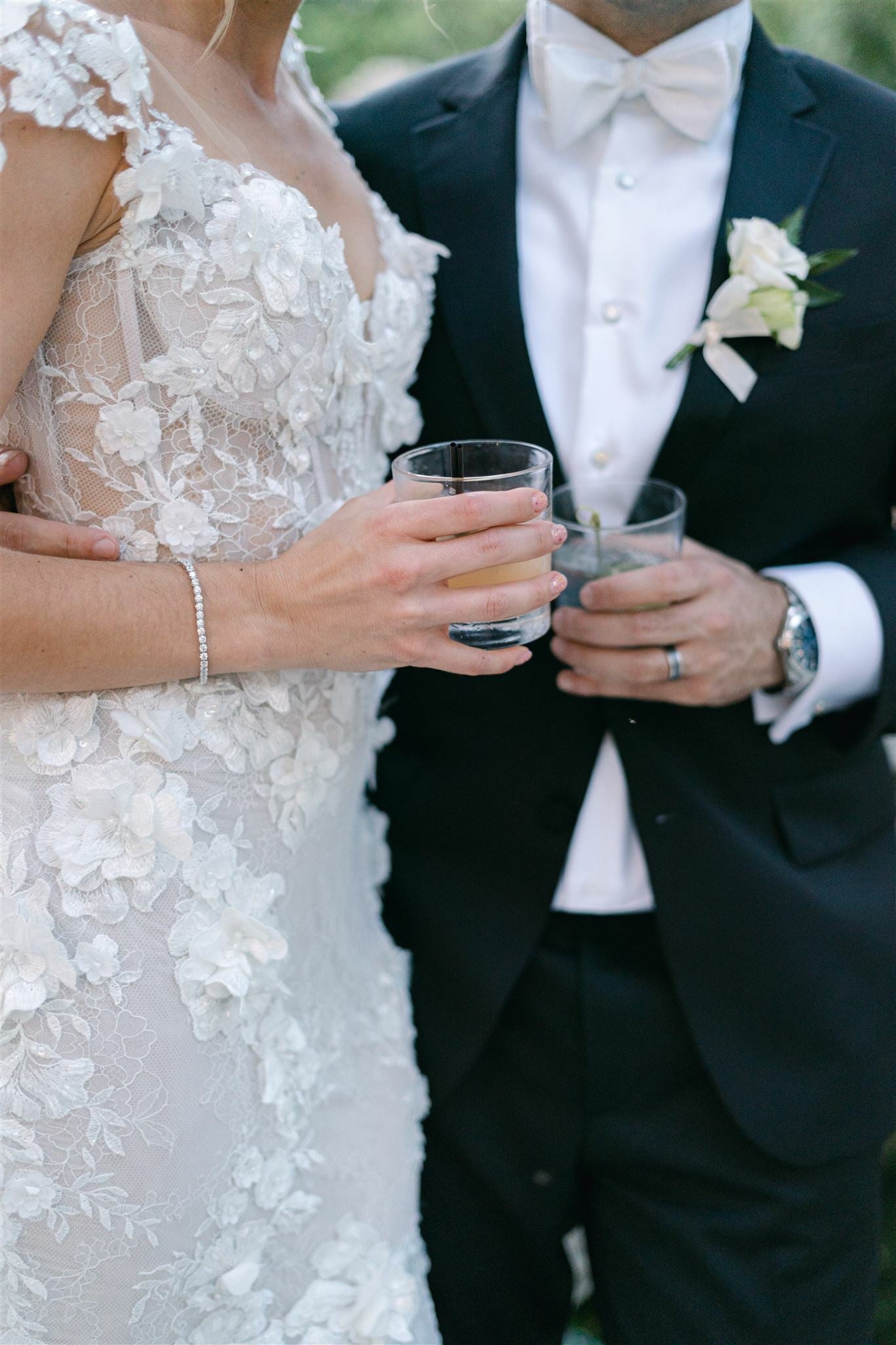 C2025-PT10 - fitted 3D embellished wedding gown