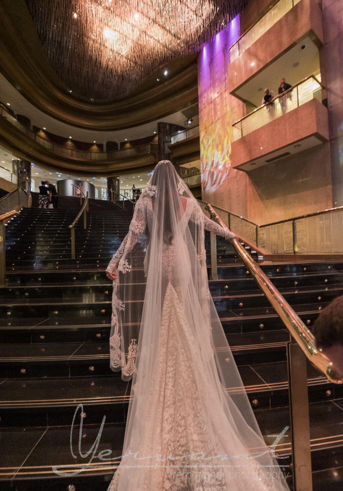 C2025-JT78 - embroidered long sleeve couture wedding gown