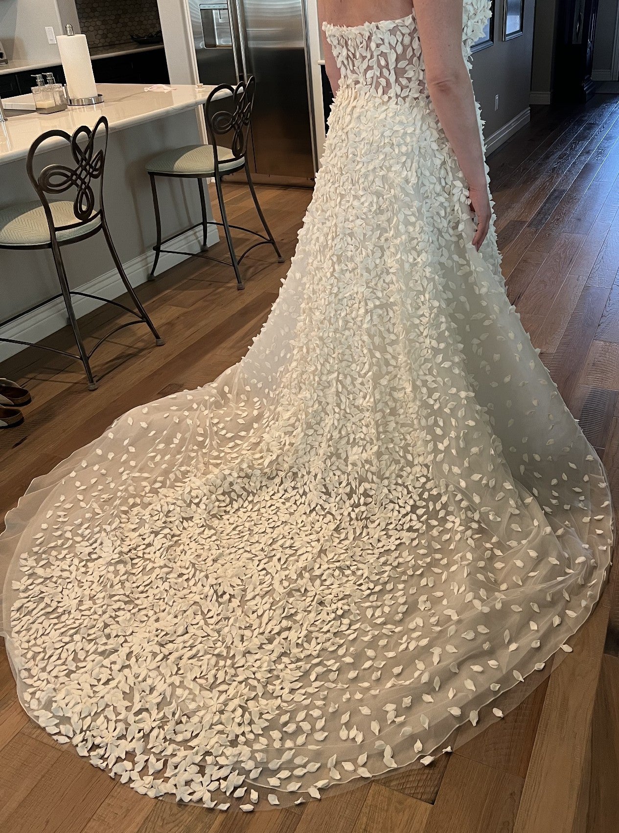 C2025-GM13 - strapless plus size a-line wedding gown